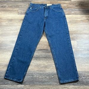 Men's NWT Carhartt Blue Relaxed Fit Tapered Leg Jean/ Denim